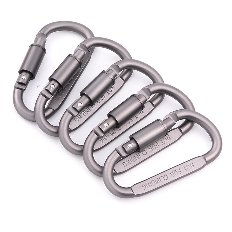 Aluminum Carabiner (5-pack)