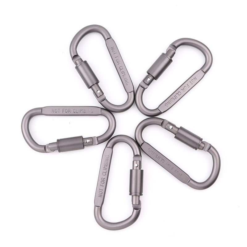 Aluminum Carabiner (5-pack)